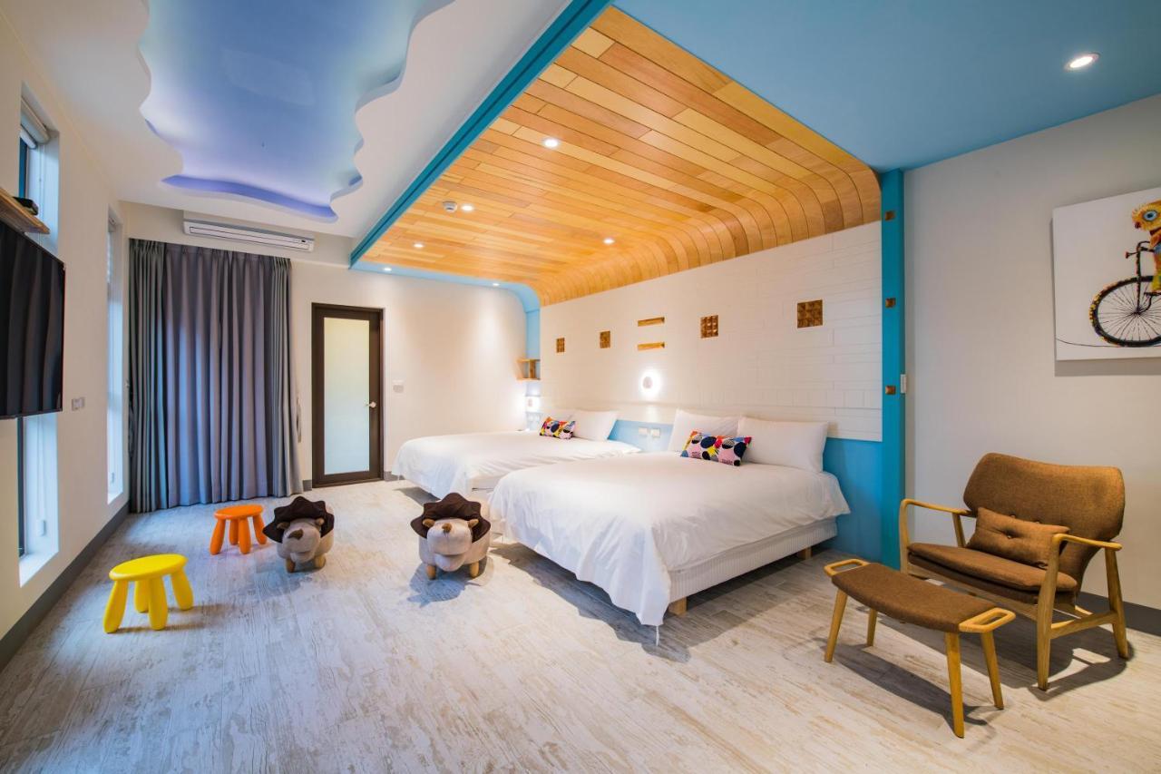 Happy Wing Guesthouse Kota Hualien Bagian luar foto